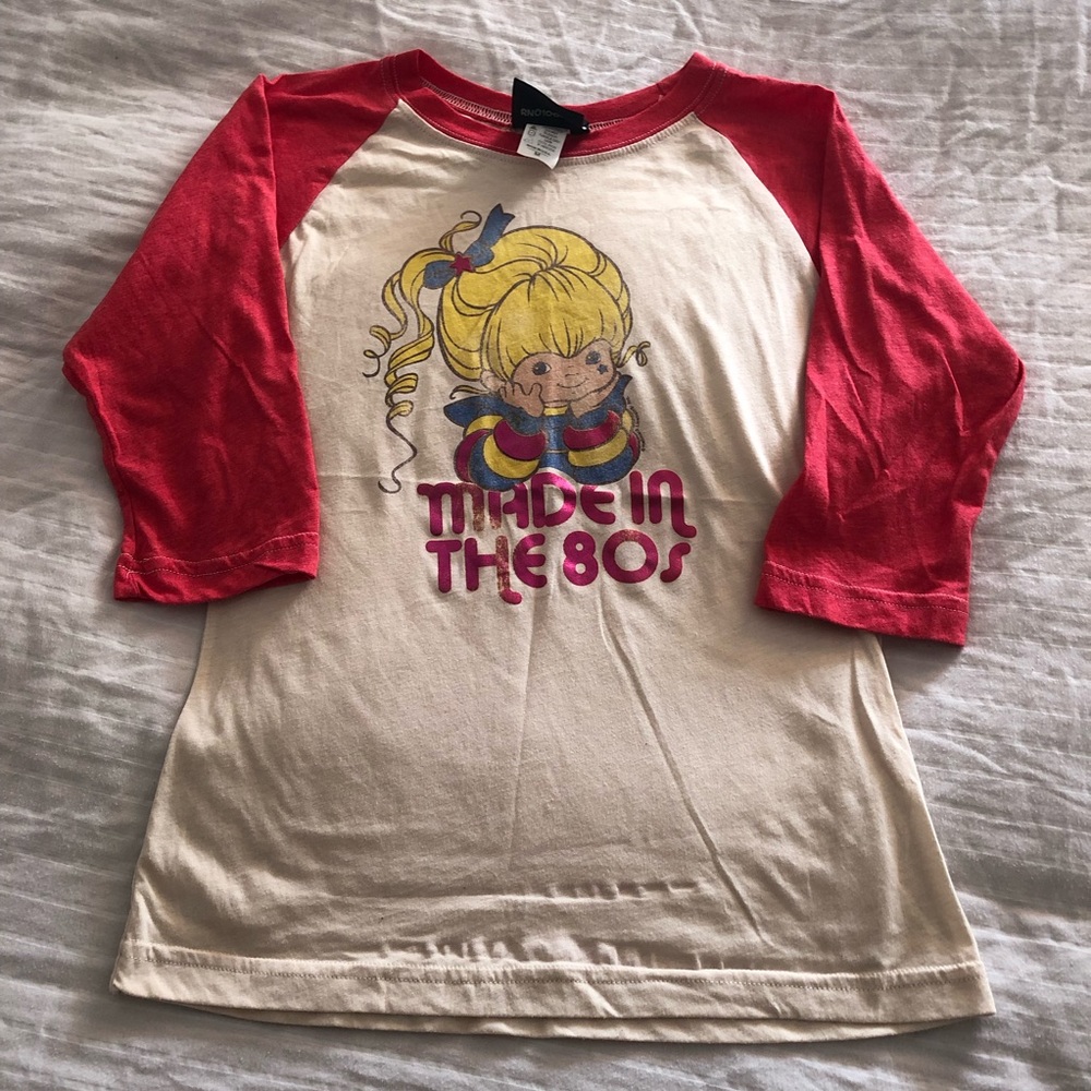 Junk food baseball tee